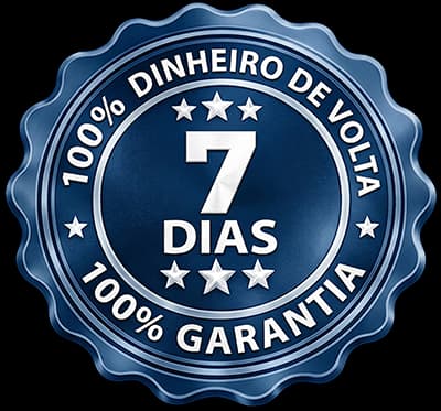 Garantia de 7 dias — 100% do dinheiro de volta